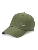 Nike Unisex U Nk Df Club Cap U Cb Mtswsh L Kappe, Medium Olive/Metallic Silver, M/L