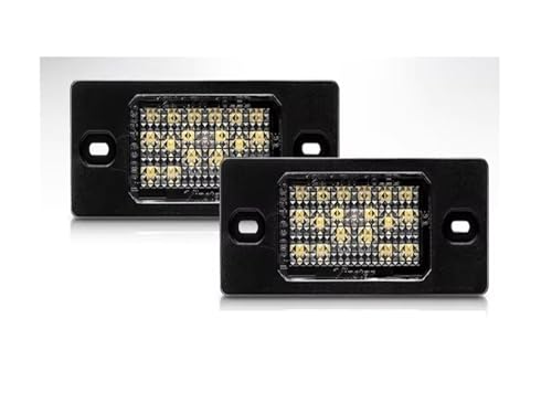 Luces matrícula coche led evitan multas por bombilla fundida en Passat y Bora