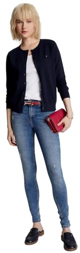 Image of TOMMY HILFIGER Women's Solid Cardigan Sweater with Regular Buttons Collection 2025