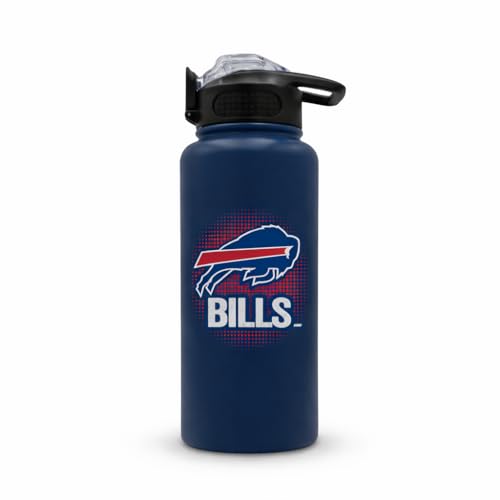 Proformance Home NFL Buffalo Bills ProPress Gradient Home State 32oz Stainless Steel Water Bottle Press Top Lid