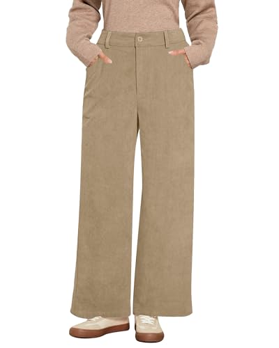 Roskiky Cord Hosen Damen Hose Damen Herbst Hose Weites Bein Khaki XL., 18.9 €