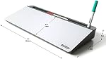 YAKCAM Tableau blanc du bureau en verre d'effacement sec 16x7, avec compartiments de rangement - Téléphone et porte-fente de tablette , pour la maison et le bureau , comprend 4 Marqueurs et effacements à sec