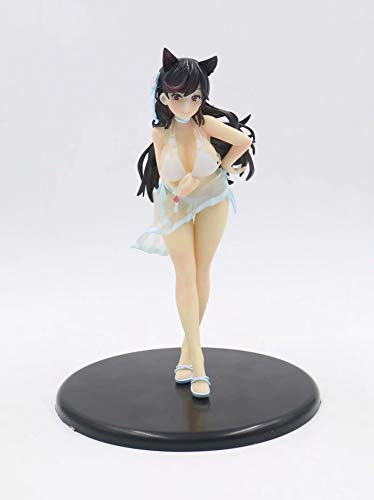Njcore 22Cm Limited Edition Japan Anime Beautiful Girl Azur Lane Kaga White Dress Standing Adult Toy Statue Doll Action Figure Ornament Collectibles Decoration Gift #TOP4