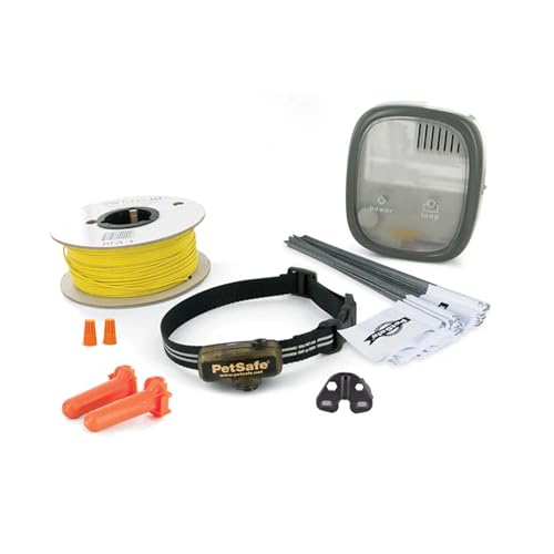 PetSafe Elite Little Dog In-Ground Fence - Adjustable Pet Containment Area - Battery Operated Receiver Collar - Four Level Static Stimulation - Waterproof - Customizable Boundaries