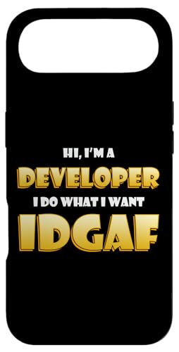 Developer IDGAF Funny Occupational Hacker Costume Coder Dev �X�}�z�P�[�X iPhone Air �p