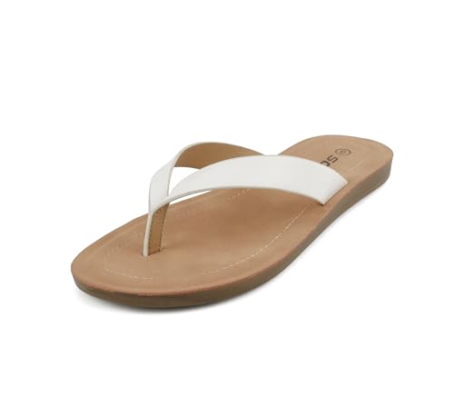 Image of Soda Shoes Women Flip Flops Basic Plain Slippers Thongs Sandals Strap Casual Beach Ella-S