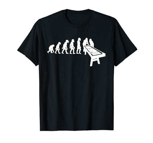 Funny Human Shuffleboard Player Evolution T-Shirt