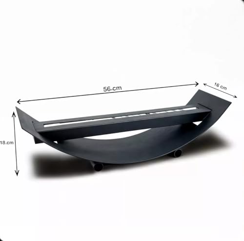 Lareira de Mesa de Centro com Chama de Etanol, Preta