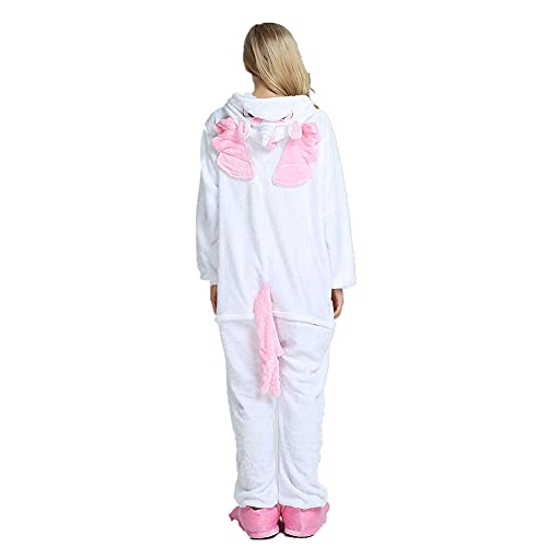 Regenboghorn Eenhoornkostuum, pyjama, Pegasus, onesie, overall, eendelige pyjama voor mannen, vrouwen, kinderen… - Image 4