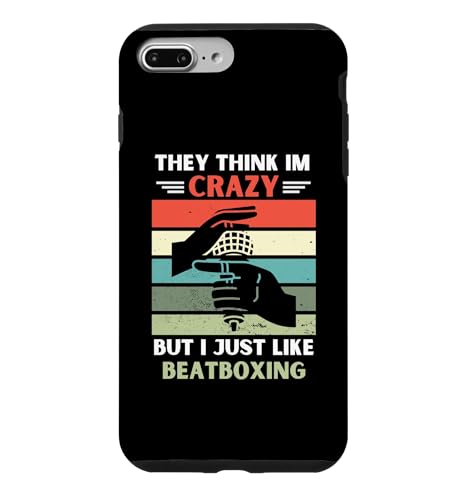 ���B���e�[�W They Think Im Crazy But I Just Like Beatboxing Lover �X�}�z�P�[�X iPhone 7 Plus/8 Plus �p