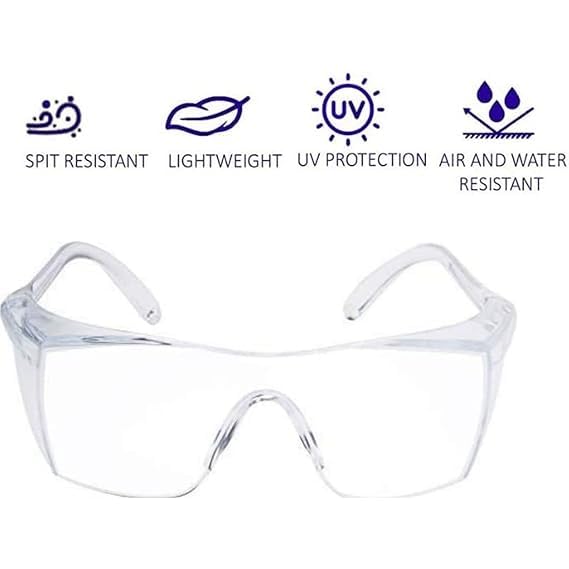 Image of FLAXI All Day, 24 Hour Driving Wrap Around Sports Unisex Sunglasses| Goggles for Road Rider Bikers Cars Travelling Hiking Cricket (CLEAR&BLACK) | Eye Protection from dust and UV rAYS(PACK OF 2)