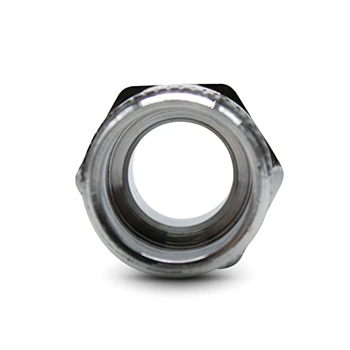 DOJA Barcelona | Reduzierstück Messing Verchromt Mit 2 x AG + Teflon | 1/2 x 3/8 | Pack 4 | Reduziernippel für Luft, Wasser, Gas, Kraftstoff, Öl : Verschraubung für den guten Rohrumlauf