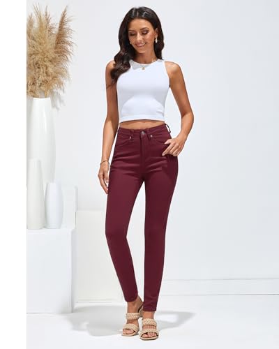 Image of GRAPENT Skinny Jeans for Women High Waist Stretchy Classic High Rise Slimming Jeggings Denim Trousers Pants