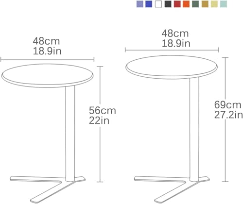 Table d'appoint en métal robuste au design épuré pour intérieur