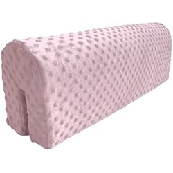 Camaras De Seguridad Faciles De Instalar Wonder Space Protector Parachoques de Riel Cama para Niños, Acolchado Protección para Pequeños, Anti-Colisión | Mayor Altura | Caídas Prevención - Fácil Instalación Seguridad Mejorada (90cm, Rosado)