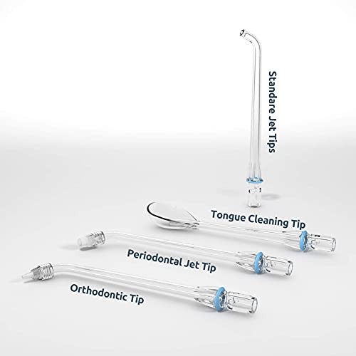 Replacement Jet Nozzle for SYNHOPE Mini Portable Water Flosser (4 Pack)