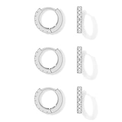 2# 14K White Gold Plated 8mm*3