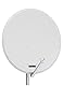 Opticum Digitale 1 Teilnehmer Satelliten Komplettanlage (HD AX 150 HDTV Receiver ,Single-LNB, QA 80 cm Antenne, Stahl) Lichtgrau