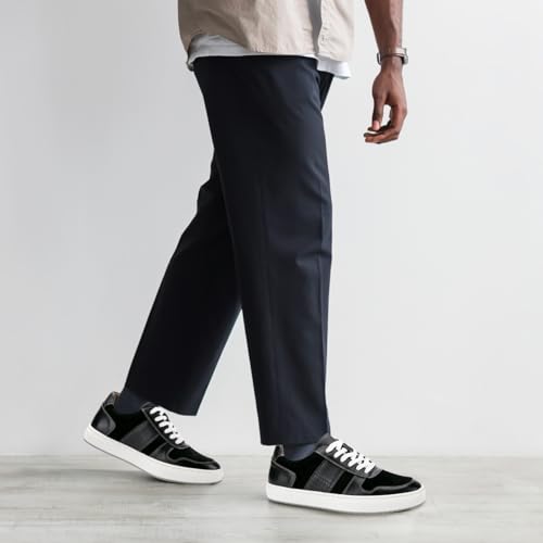 Image of JITAI Men's Fashion Sneakers Shoes Lightweight Fashion Shoes with Wingtip Brogue & Lace-up Design Casual Business Shoes