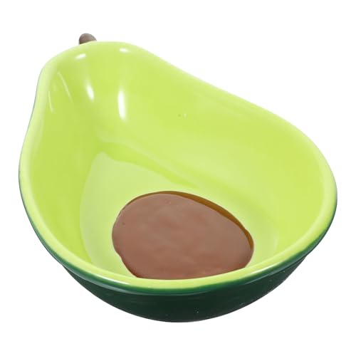 Cabilock Avocado Bowl - Ceramic Guavocado Chip-N-Dip Dish, Avocado Shaped Serving Plate Sauce Dish Dip Bowls for Fruits Salads Dessert Appetizers