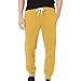 Take Idea Pantalon de jogging basique pour homme - Uni - En polaire - Chaud - Stretch - Respirant - Avec cordon de serrage - Pour le sport et le trekking, jaune, XL