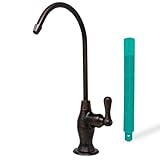 Metpure Non-airgap RO Faucet Reverse Osmosis Drinking Water Filtration System Water Dispenser Spout (Venetian Bronze). Vase Style with Faucet Wrench. NSF Certified.