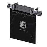 COOSKIN Car Trash cab with Dispenser Roller Type Car Garbage can with Phone Holder Tearable Disposable Garbage can (1 Dispenser + 40Pcs Bags+ Phone Holder) (Silver)