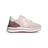 Liu Jo Zapatillas de mujer modelo Amazing 20 con parte superior de piel ante y tela, suela de goma, color Mauve, Color malva., 35 EU