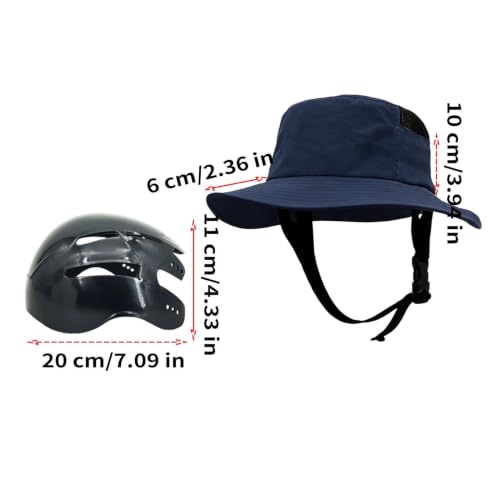 Gorro con protección craneal tipo casco y sombrero de sol 5