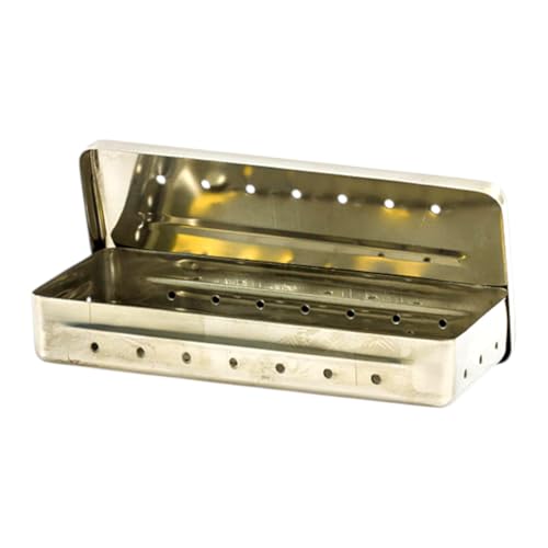 Estojo Hospitalar Perfurado Inox 18,0 x 8,0cm Fava