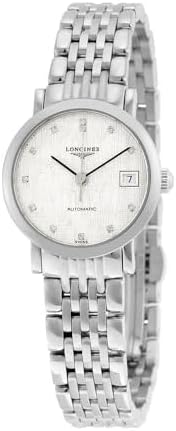 Longines Elegant Automatic Silver Dial Diamond Ladies Watch L43094776