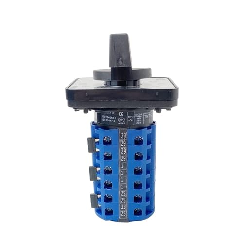 Interruptor de leva LW26-20/6 de 6 polos y 10 posiciones para panel 6