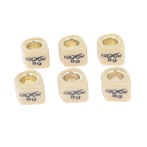 Glixal 16X13Mm High Performance Polygon Variator Sliders, Racing Sliding Roller Weights 139Qmb Gy6 50Cc - 100Cc Scooter Moped Atv (8 Gram) #TOP2
