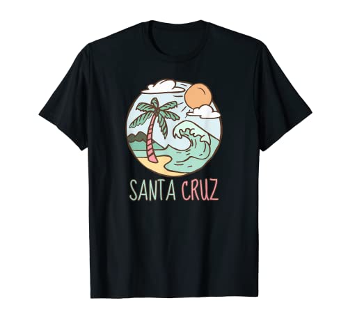 Santa Cruz California Surfing Surfer vintage retro Camiseta
