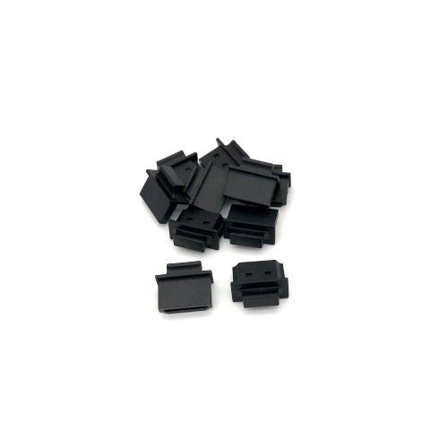 KENTEK Lot of 10 PCs HDMI Type A Dust Cover Port Protectors Anti-Dust for HDMI Female Black