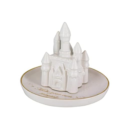 Paladone Disney Princess Castle Jewelry Dish | Decorative Earring and Ring Holder
