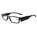 Reading Glasses with Light Bright LED Readers with Lights Lighted Magnifier Nighttime Reader Compact Full Frame Eyewear Lighted Eye Glasses (+4.0)