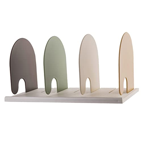 Serrage-Livres Plastique Stable Support Étagère Décoratif Mikikit