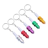 Porte-clés bougie d'allumage : un anneau délicat et un joli pendentif pour votre sac, sac à dos, clé de voiture ou autres petits objets. porte-clés avec lumière LED