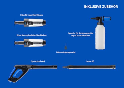 Foto von Nilfisk Premium 200 Bar Hochdruckreiniger - Leistungsstarker Hochdruckreiniger Für Terrassen, Werkstätten und Autos (3300 W)