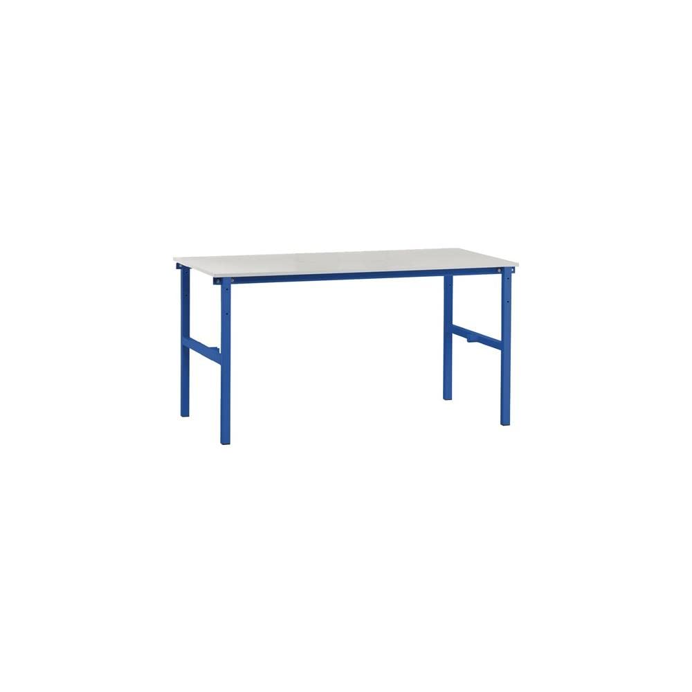 HÜDIG & ROCHOLZ Packtisch B1600 x T800 x H850 mm blau / grau 9000486270