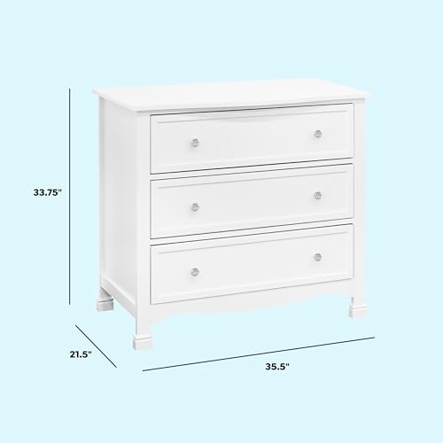Image of DaVinci Kalani 3-Drawer Dresser in White