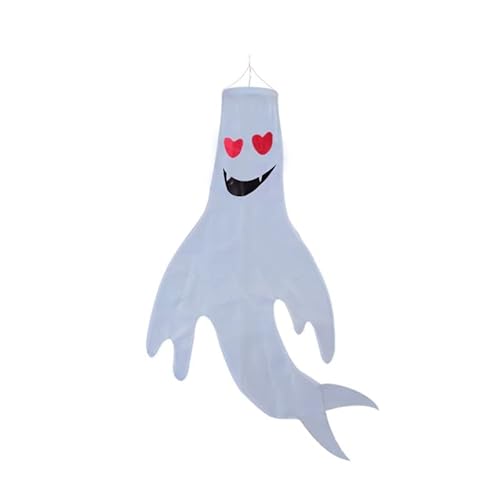 kwoifioy Décorations d'Halloween d'extérieur super grandes décorations d'Halloween fantôme pour arbre facile à suspendre avec cordon de serrage pour fantôme d'Halloween Cover