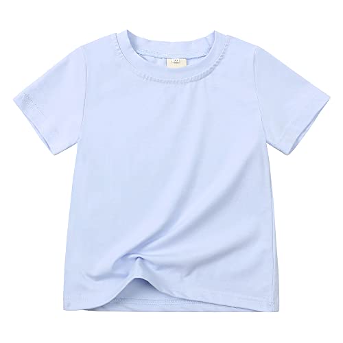 3-Pack Boys Summer T-Shirt Short Sleeve Crew Neck T Shirt Toddler Soft Cotton Casual Tee Shirts3