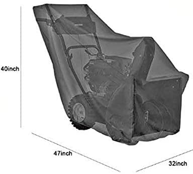review Honester Snow Thrower Cover Waterproof Universal Snow Blower Covers fit for Two Stage Snow Blowers 47