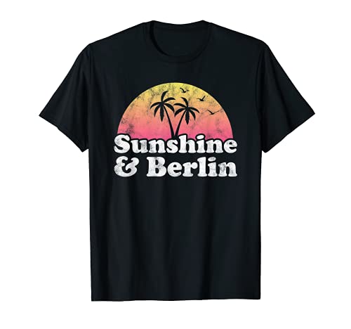Sunshine and Berlin Germany T-Shirt, Black