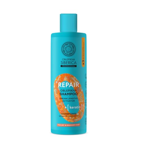 Champú Reparador de Queratina - Hidratación y Volumen Profesional 400 ml