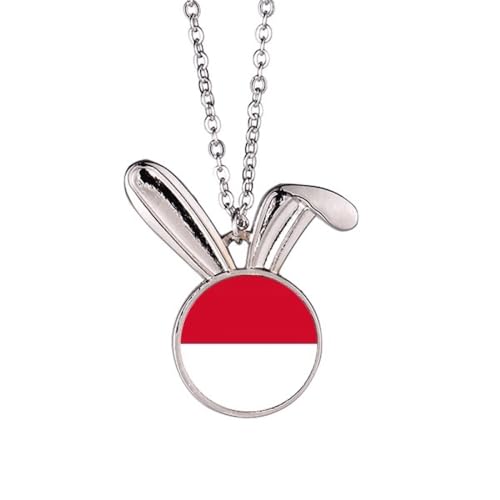Collier lapin drapeau national de l'Inde, cadeau idéal Asie