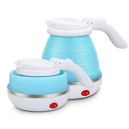 HEATHER Fast Boiling Foldable Electric Travel Kettle Food Grade Silicone Portable,Electric Kettle Tea&Coffee Maker Milk Boiler,Water Heater,600 Watts,0.6 Liter-image-14