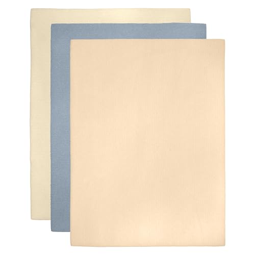 The Beadsmith Beading Mats Set Double-Sided Stringing Work Mats 3-Pack 11 x 14 Washable Wrinkle-Free Soft-Touch Flocked Surface